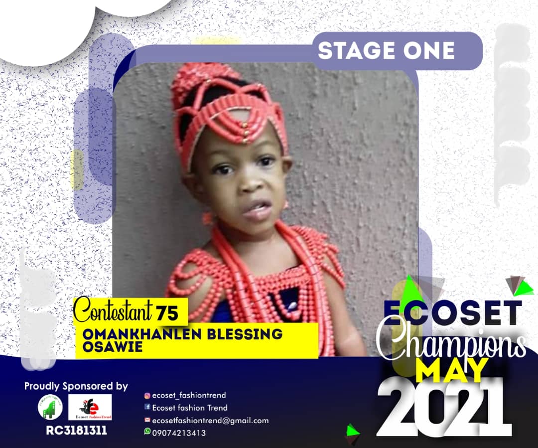 Vote OMANKHANLEN	BLESSING OSAWIE in CHAMPIONS KID OF MAY PHOTO CONTEST Voting Contest @ Fetem.com.ng