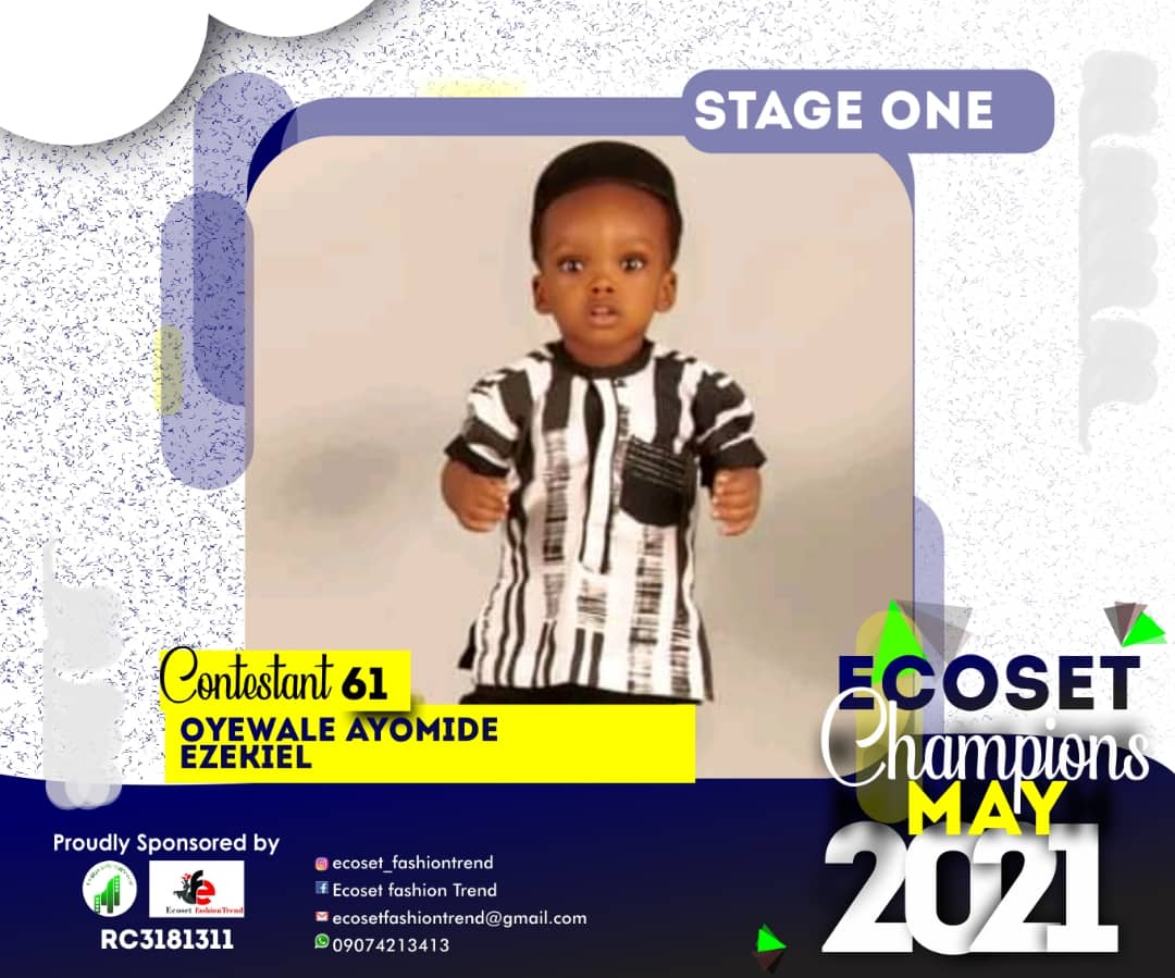 Vote OYEWALE	AYOMIDE EZEKIEL in CHAMPIONS KID OF MAY PHOTO CONTEST Voting Contest @ Fetem.com.ng