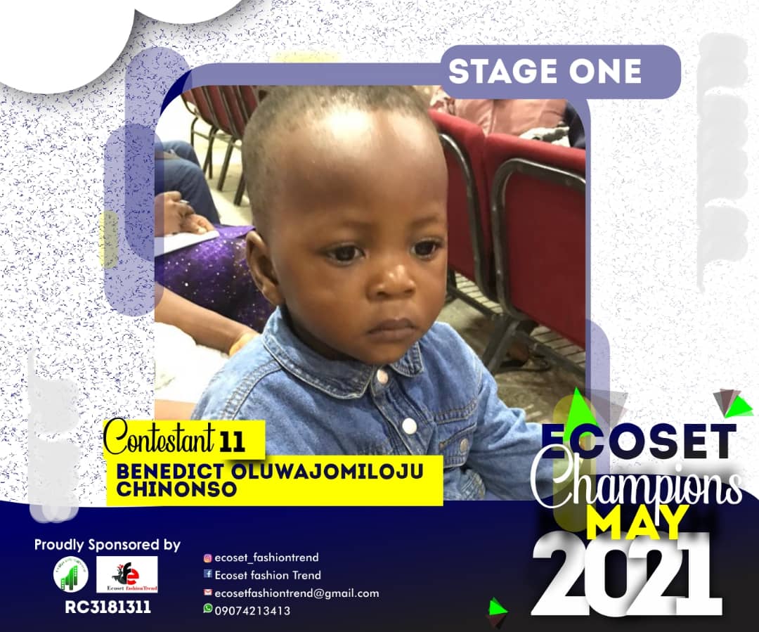 Vote BENEDICT	OLUWAJOMILOJU CHINONSO in CHAMPIONS KID OF MAY PHOTO CONTEST Voting Contest @ Fetem.com.ng