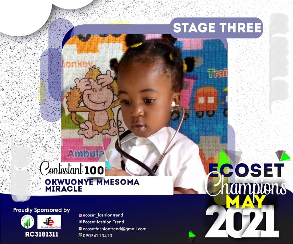 Vote OKWUONYE MMESOMA	MIRACLE in CHAMPIONS KID OF MAY PHOTO CONTEST Voting Contest @ Fetem.com.ng