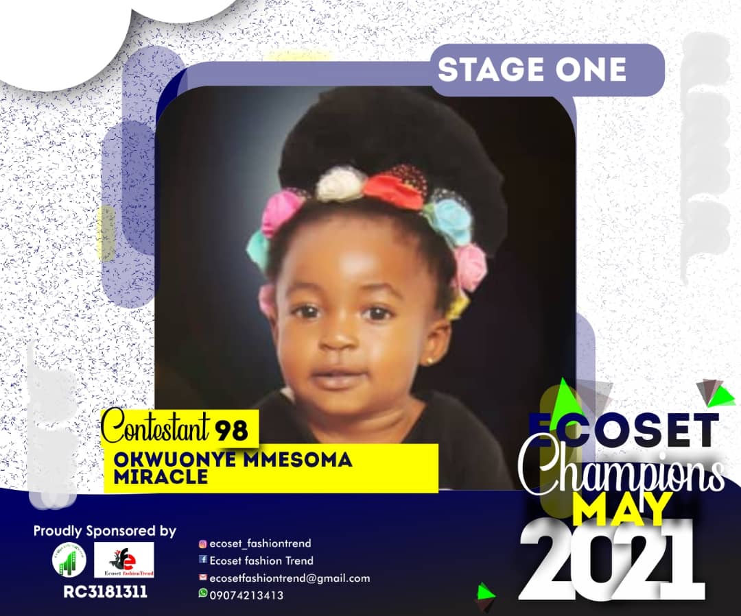 Vote OKWUONYE	MMESOMA MIRACLE in CHAMPIONS KID OF MAY PHOTO CONTEST Voting Contest @ Fetem.com.ng