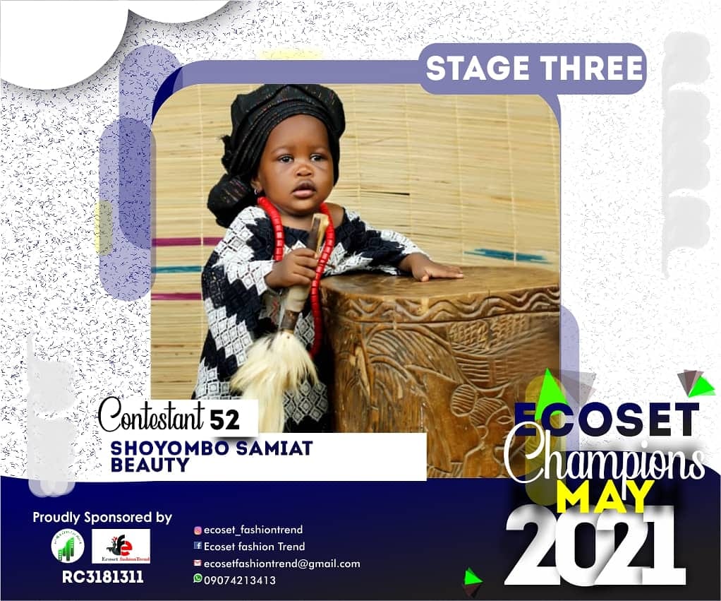 Vote SHOYOMBO SAMIAT BEAUTY in CHAMPIONS KID OF MAY PHOTO CONTEST Voting Contest @ Fetem.com.ng