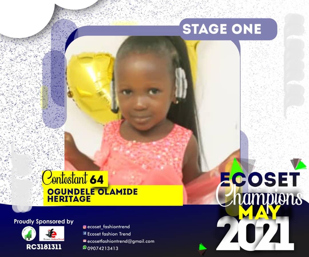 Vote OGUNDELE	OLAMIDE HERITAGE in CHAMPIONS KID OF MAY PHOTO CONTEST Voting Contest @ Fetem.com.ng