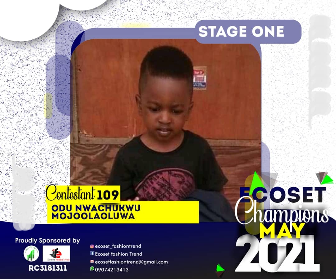 Vote ODU	NWACHUKWU MOJOOLAOLUWA in CHAMPIONS KID OF MAY PHOTO CONTEST Voting Contest @ Fetem.com.ng