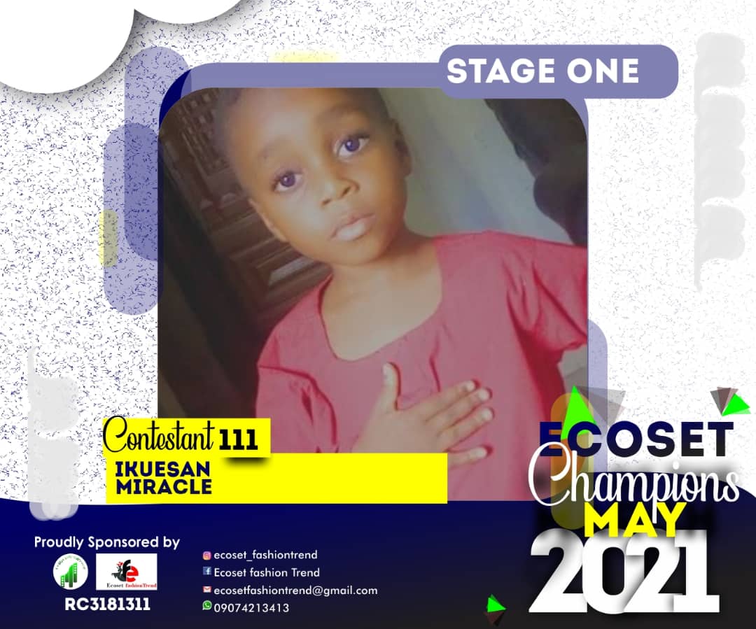 Vote IKUESAN MIRACLE in CHAMPIONS KID OF MAY PHOTO CONTEST Voting Contest @ Fetem.com.ng