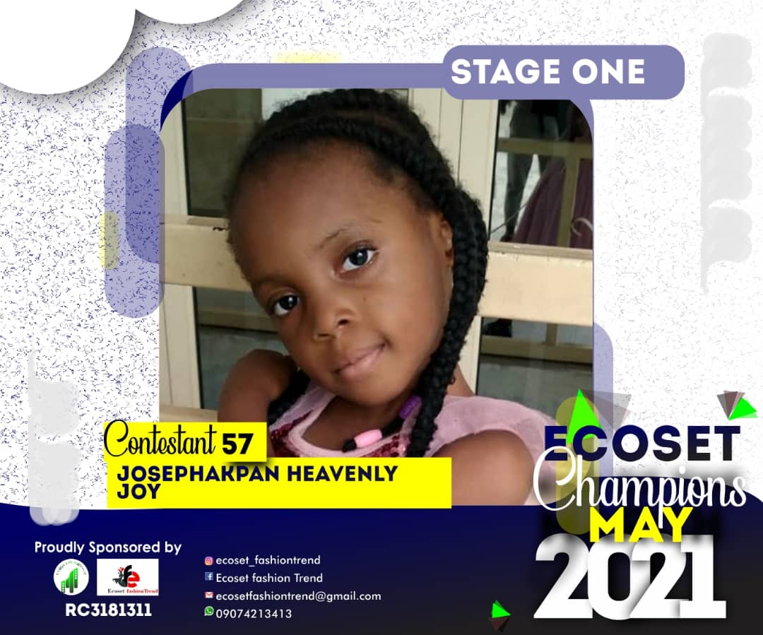 Vote JOSEPH AKPAN HEAVENLY 	 JOY in CHAMPIONS KID OF MAY PHOTO CONTEST Voting Contest @ Fetem.com.ng