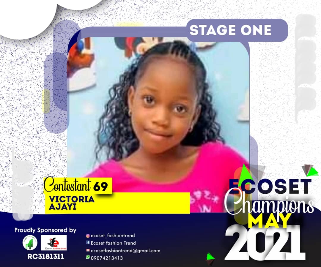 Vote VICTORIA AJAYI in CHAMPIONS KID OF MAY PHOTO CONTEST Voting Contest @ Fetem.com.ng