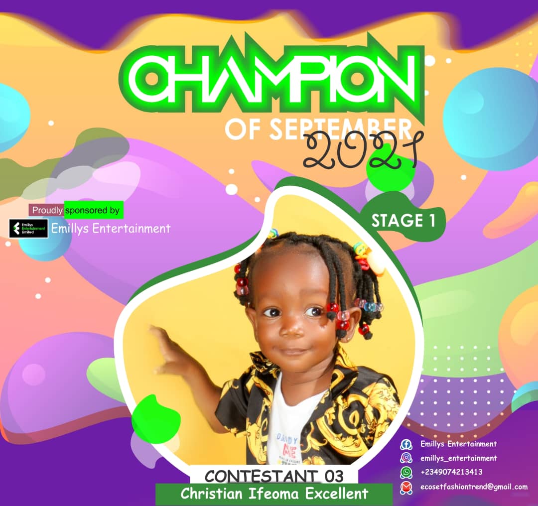 Vote CHRISTIAN	IFEOMA EXCELLENT in CHAMPIONS OF SEPTEMBER Voting Contest @ Fetem.com.ng