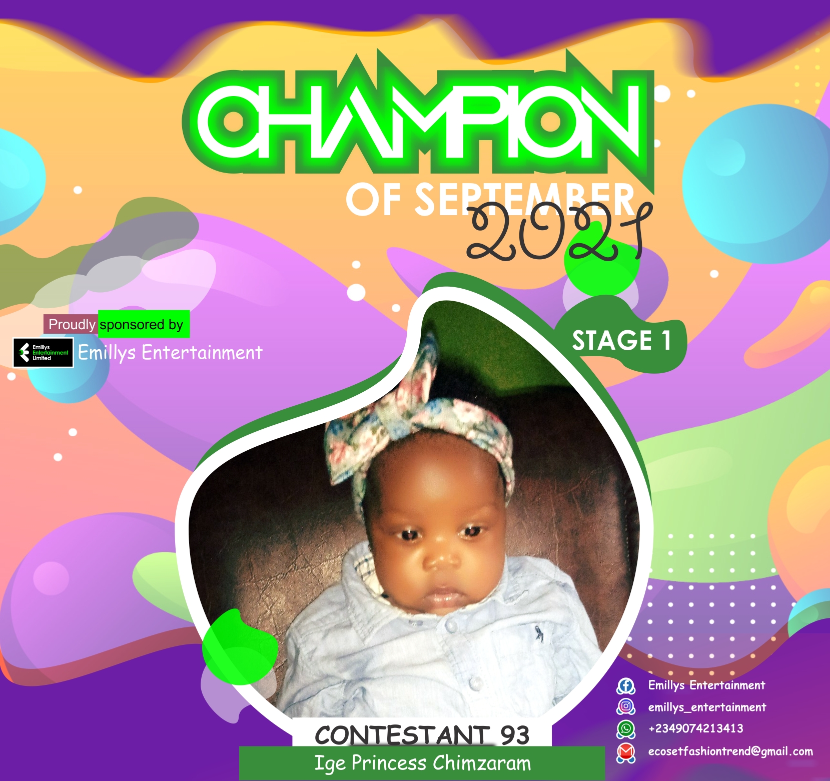 Vote IGE	PRINCESS CHIMZARAM DEBORAH in CHAMPIONS OF SEPTEMBER Voting Contest @ Fetem.com.ng