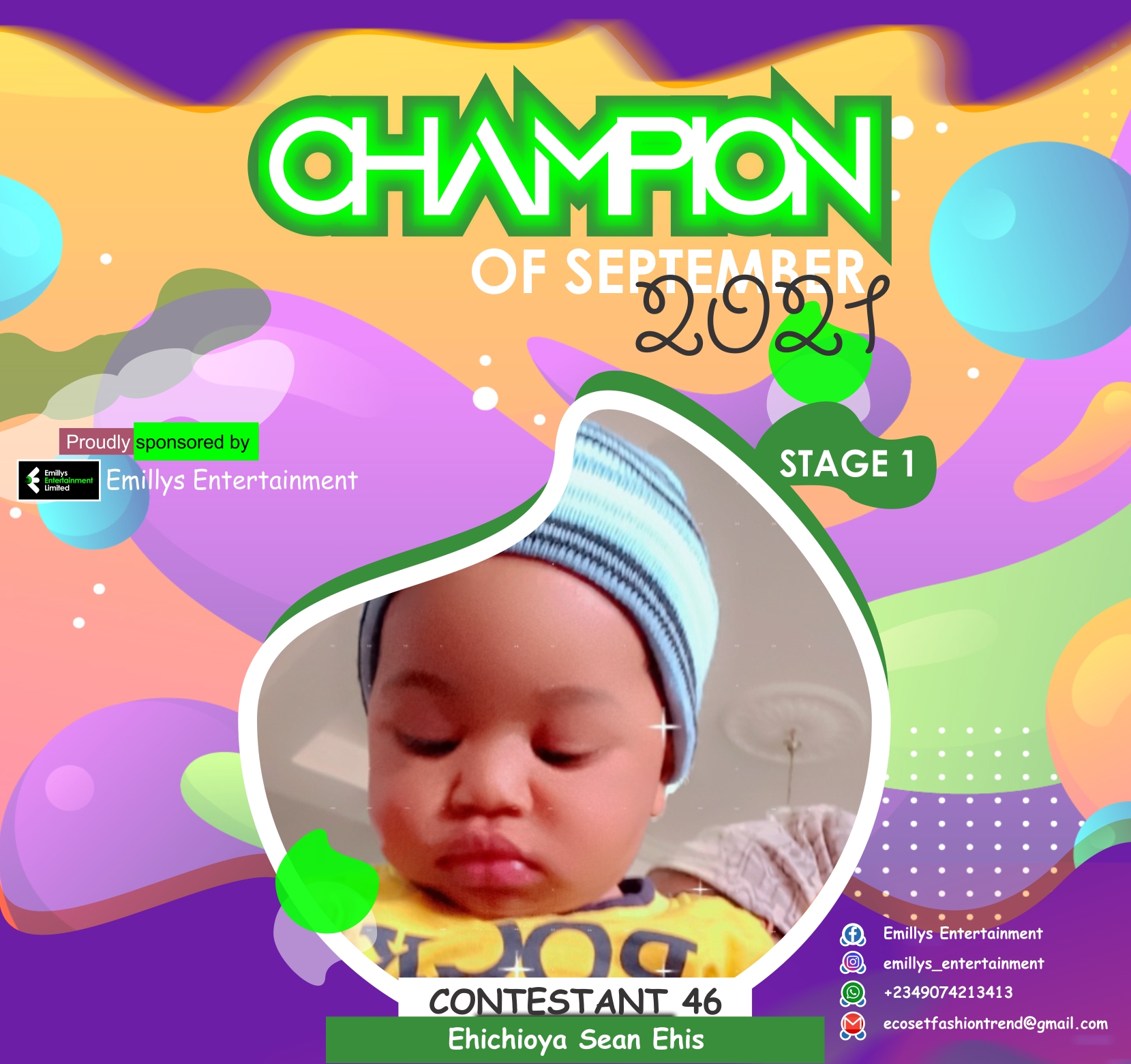 Vote EHICHIOYA SEAN	EHIS in CHAMPIONS OF SEPTEMBER Voting Contest @ Fetem.com.ng