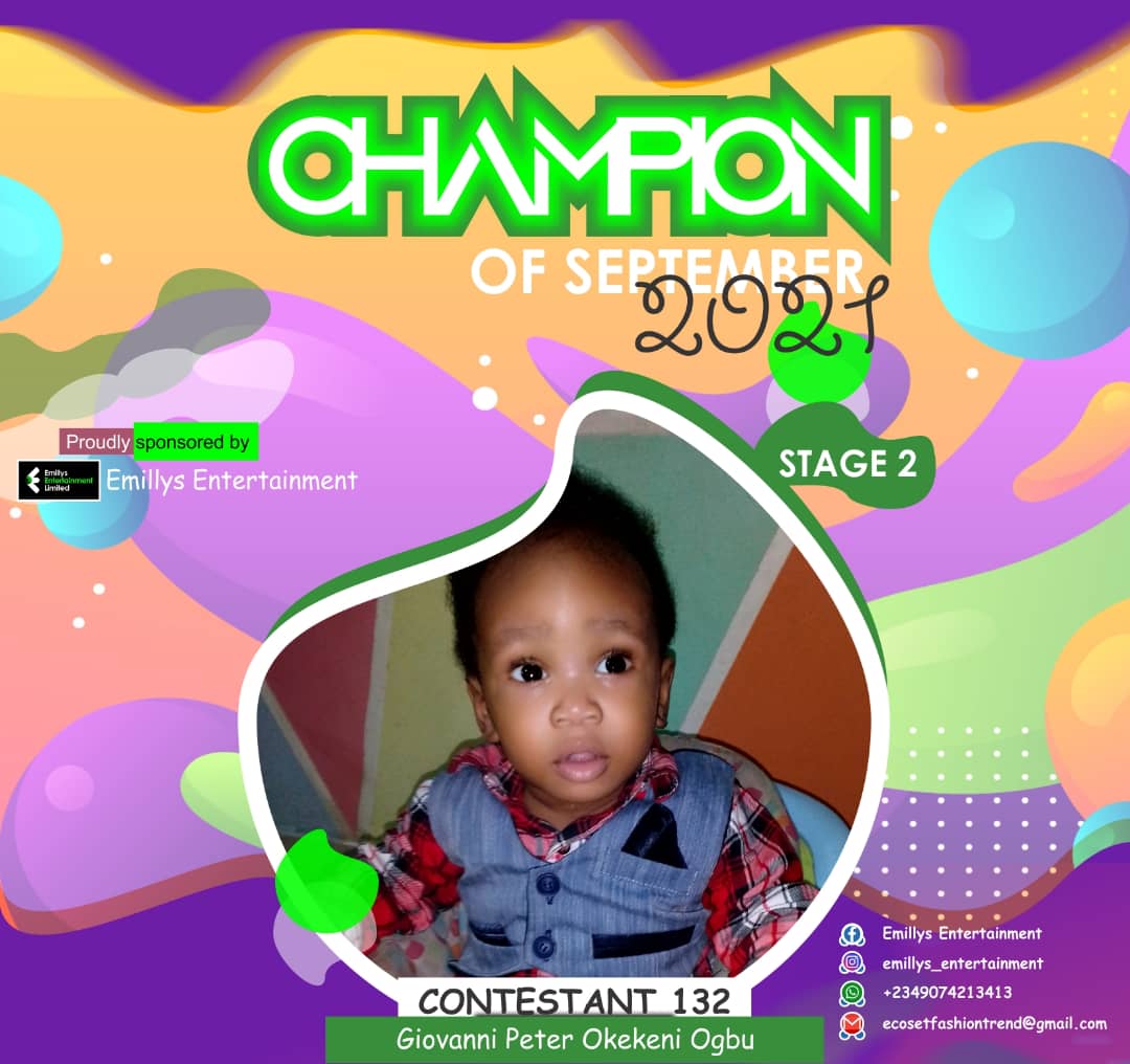 Vote GIOVANNI PETER	OKEKENI OGBU in CHAMPIONS OF SEPTEMBER Voting Contest @ Fetem.com.ng