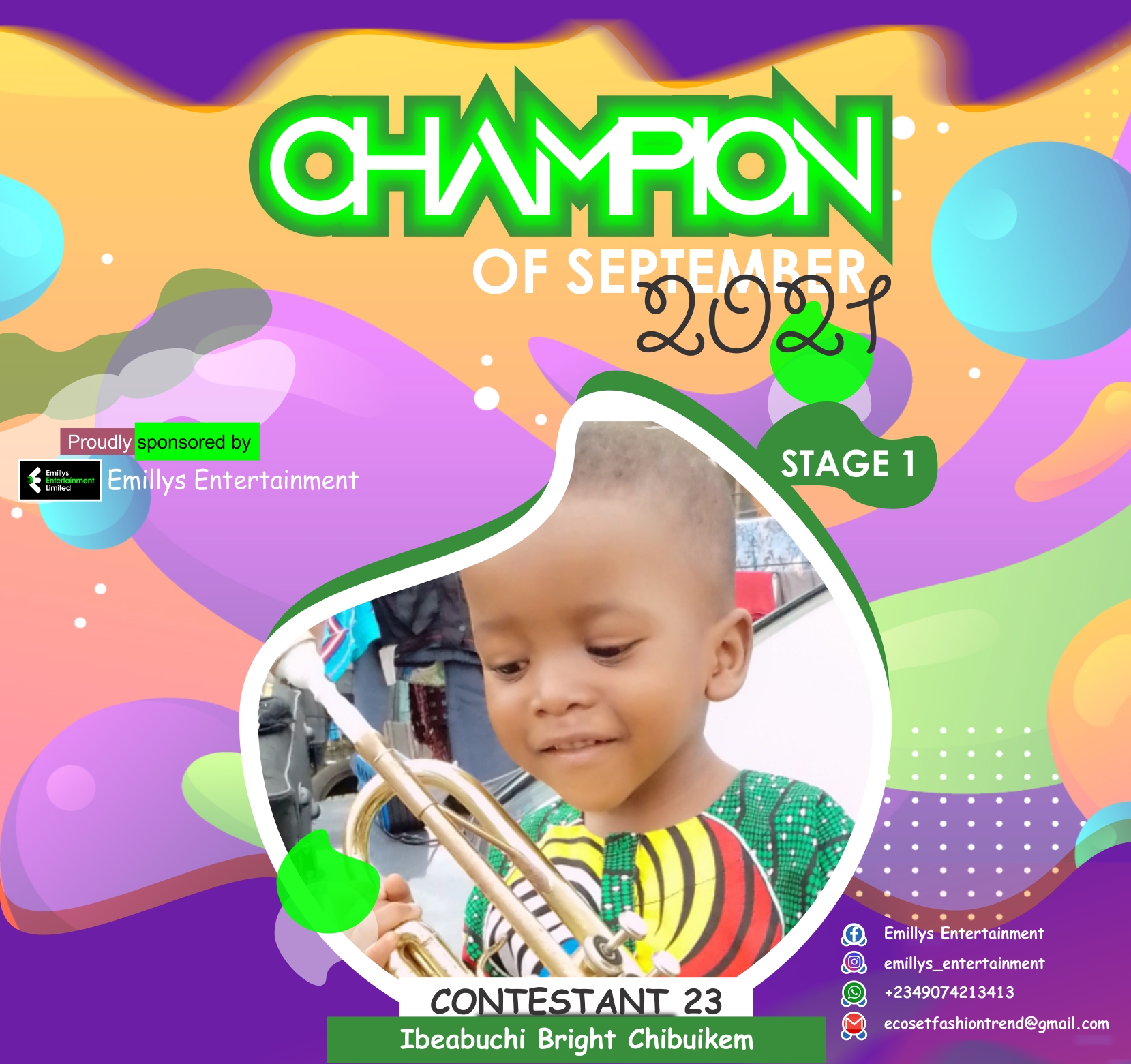 Vote IBEABUCHI	BRIGHT CHIBUIKEM in CHAMPIONS OF SEPTEMBER Voting Contest @ Fetem.com.ng