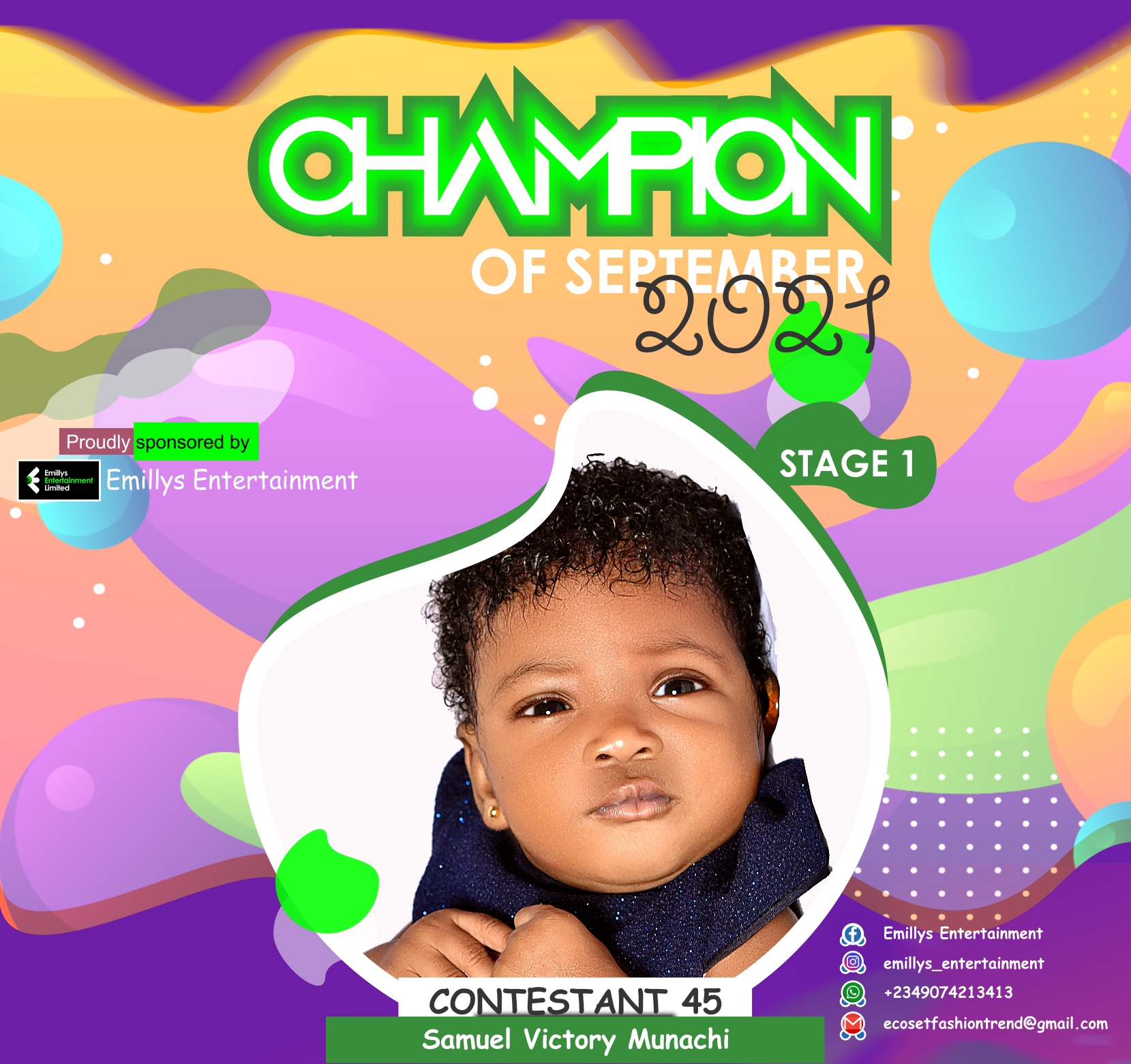 Vote SAMUEL	VICTORY MUNACHI in CHAMPIONS OF SEPTEMBER Voting Contest @ Fetem.com.ng