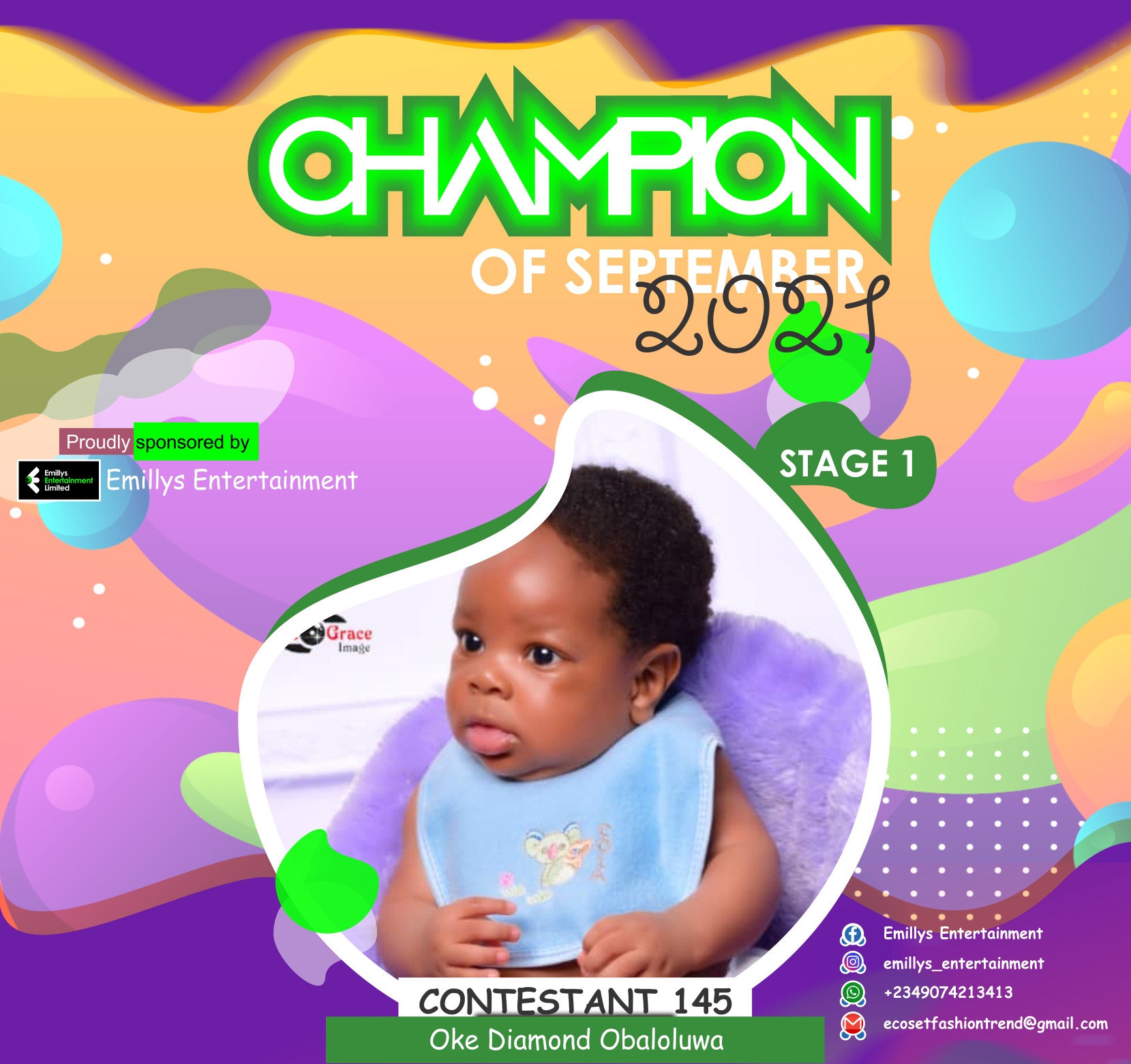 Vote OKE	DIAMOND OBALOLUWA in CHAMPIONS OF SEPTEMBER Voting Contest @ Fetem.com.ng