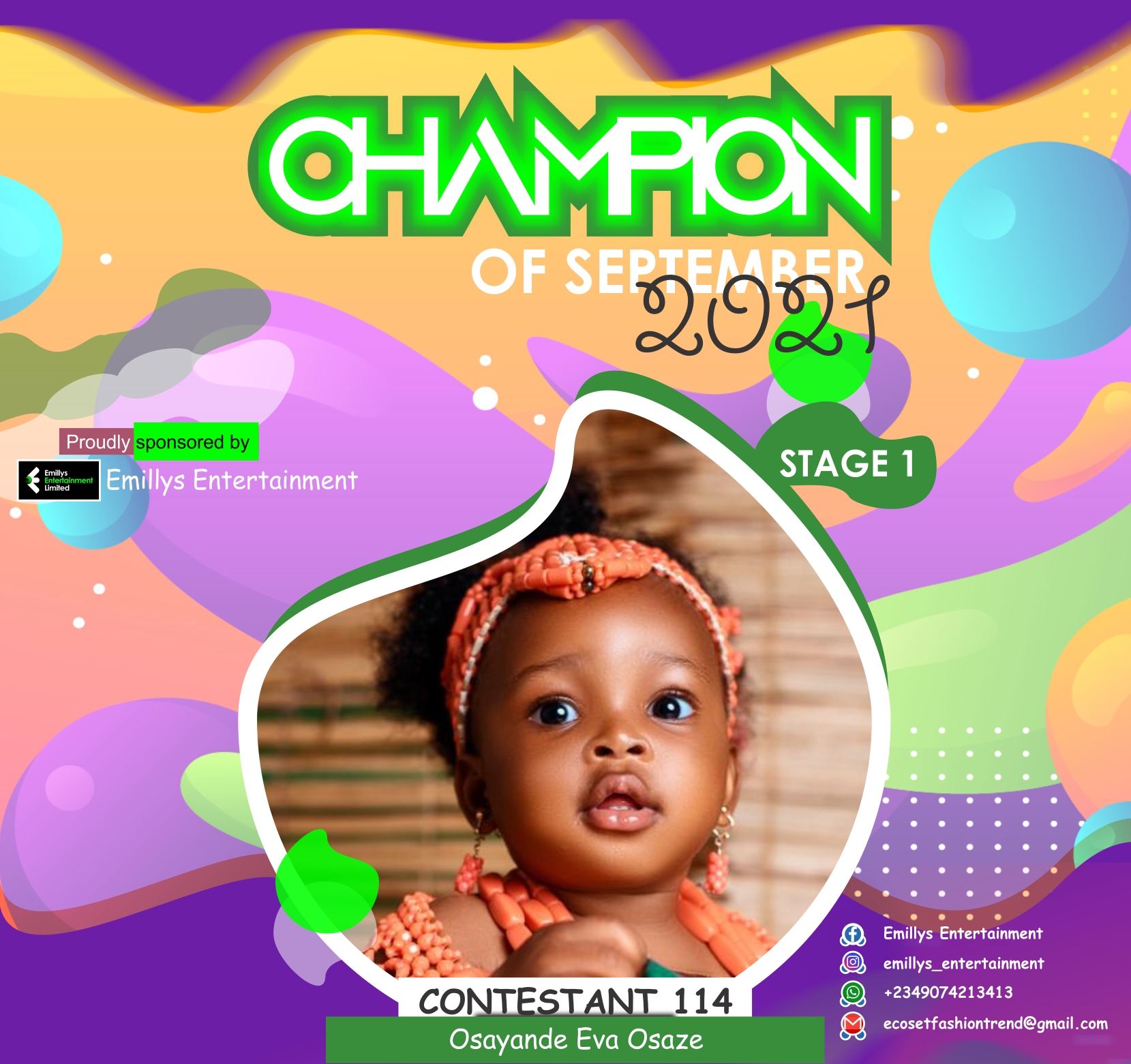 Vote OSAYANDE EVA	OSAZE in CHAMPIONS OF SEPTEMBER Voting Contest @ Fetem.com.ng