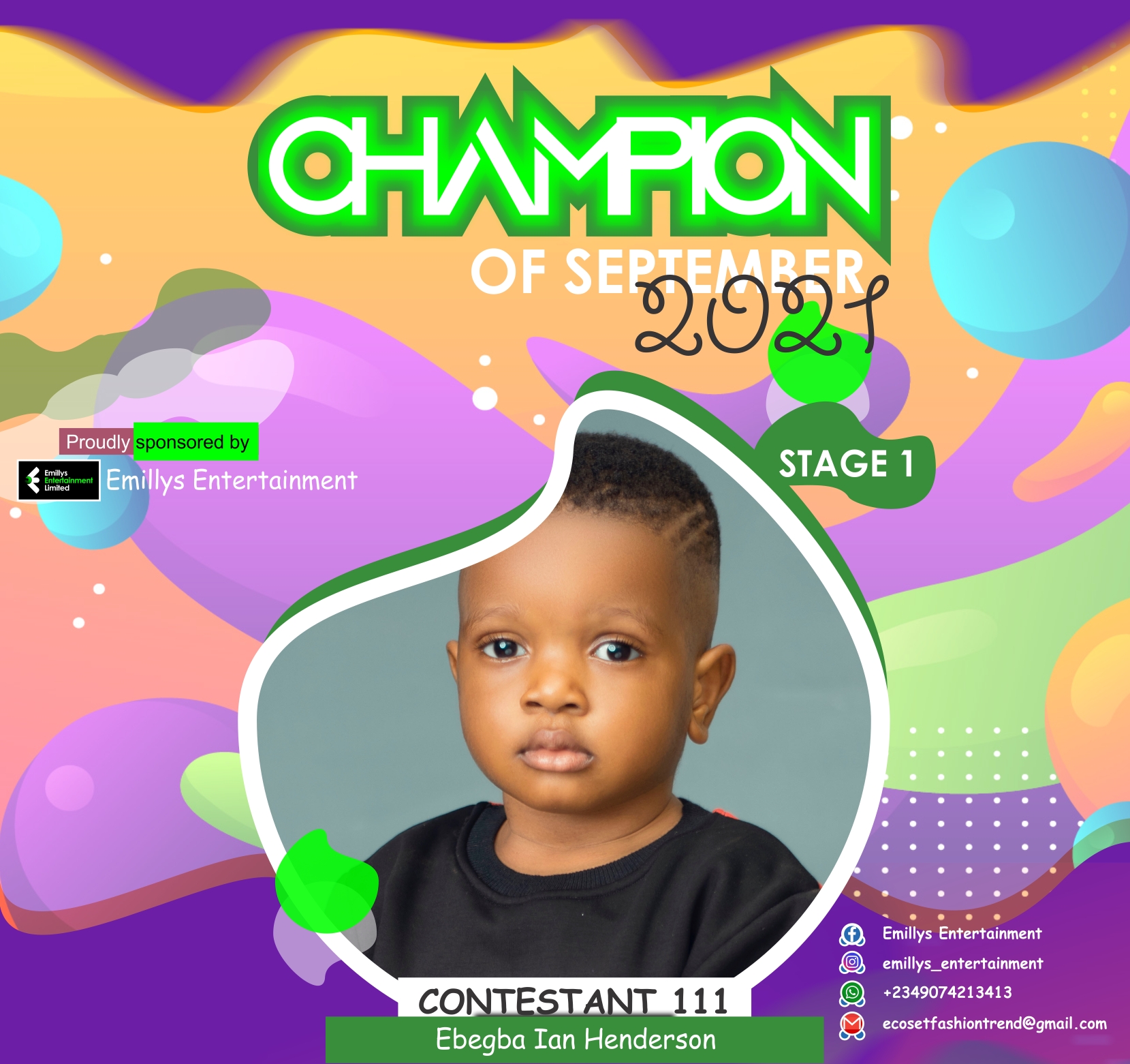 Vote EBEGBA	IAN HENDERSON in CHAMPIONS OF SEPTEMBER Voting Contest @ Fetem.com.ng