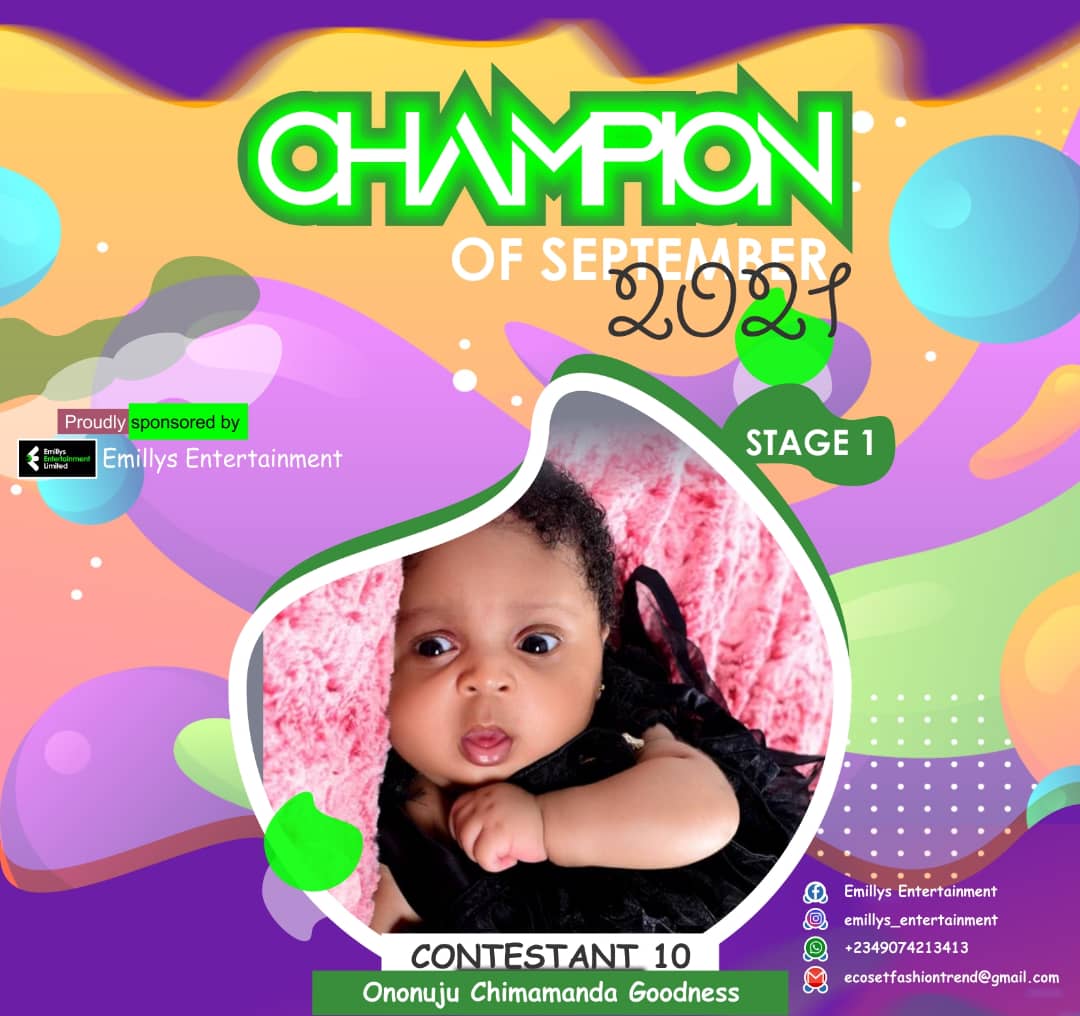 Vote ONONUJU	CHIMAMANDA GOODNESS in CHAMPIONS OF SEPTEMBER Voting Contest @ Fetem.com.ng