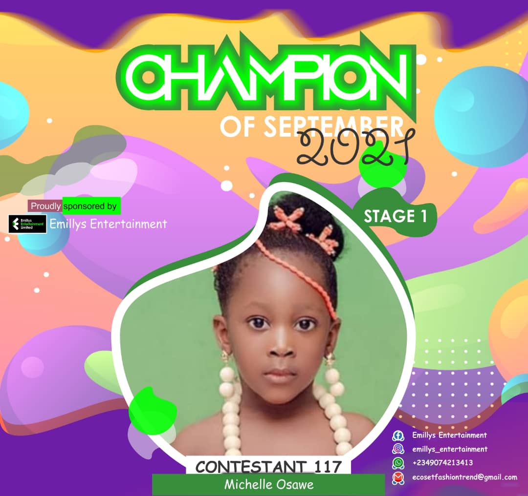 Vote MICHELLE OSAWE in CHAMPIONS OF SEPTEMBER Voting Contest @ Fetem.com.ng