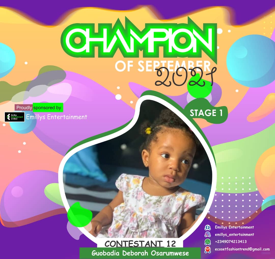 Vote GUOBADIA		DEBORAH OSARUMWESE in CHAMPIONS OF SEPTEMBER Voting Contest @ Fetem.com.ng