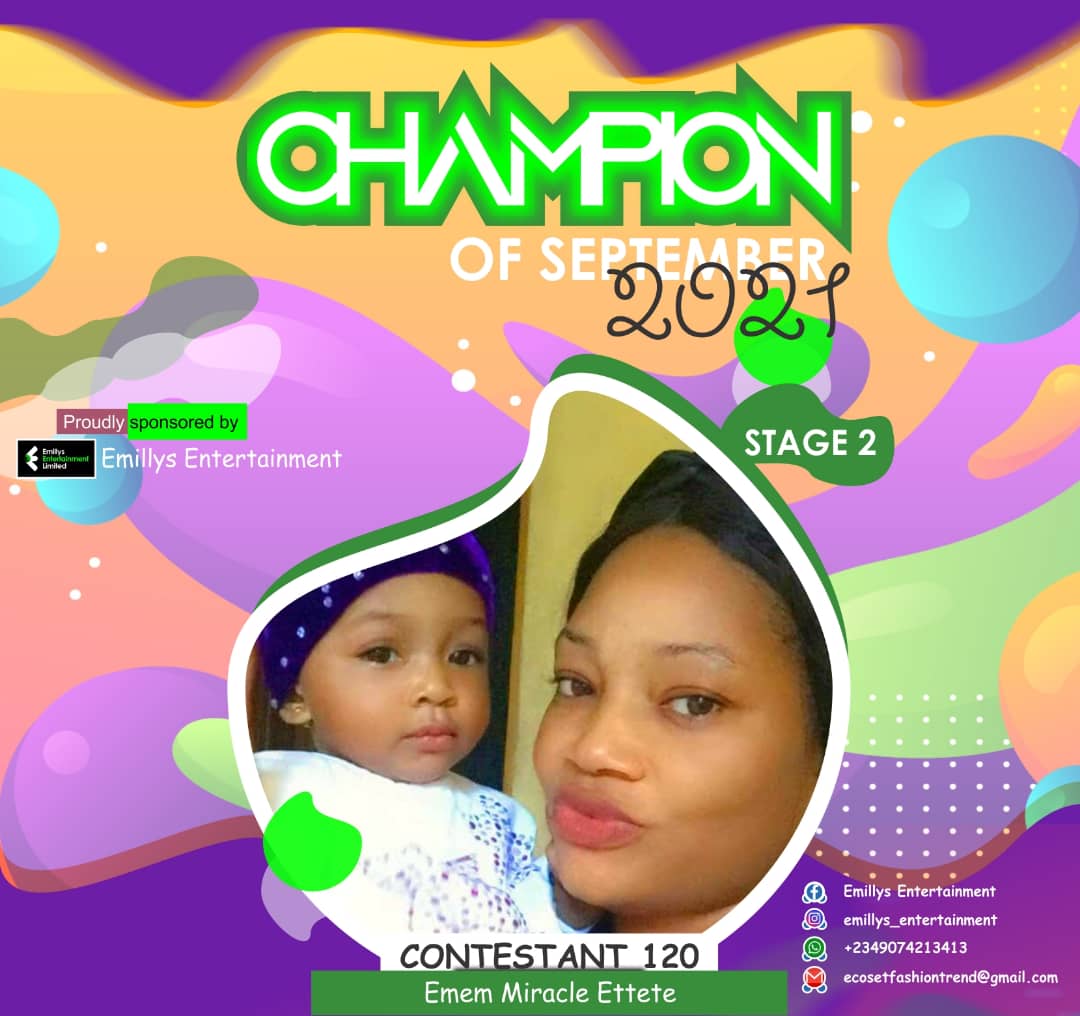 Vote EMEM	MIRACLE ETTETE in CHAMPIONS OF SEPTEMBER Voting Contest @ Fetem.com.ng