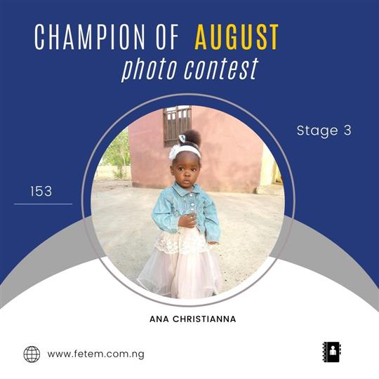 Vote ANA CHRISTIANNA in CHAMPION OF AUGUST 2022 Voting Contest @ Fetem.com.ng