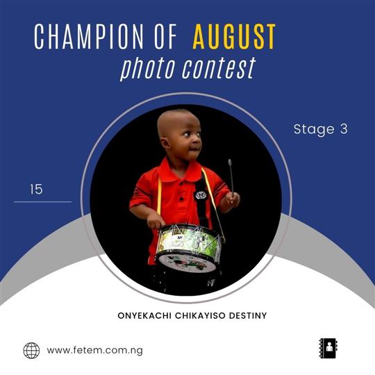 Vote ONYEKACHI	CHIKAYISO DESTINY in CHAMPION OF AUGUST 2022 Voting Contest @ Fetem.com.ng