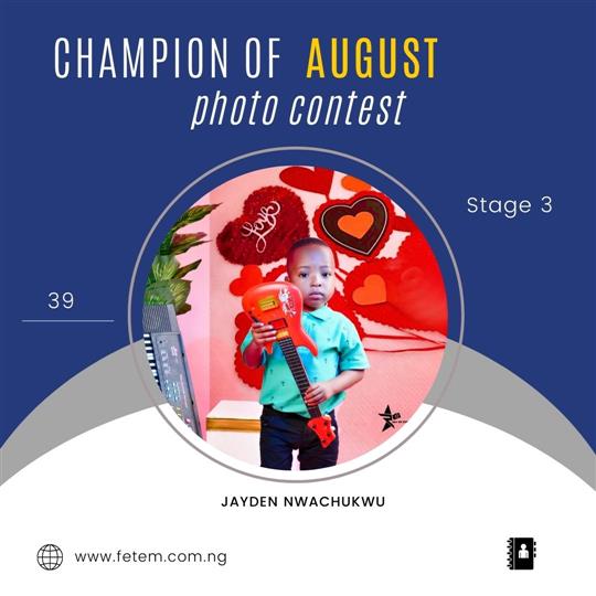 Vote JAYDEN NWACHUKWU in CHAMPION OF AUGUST 2022 Voting Contest @ Fetem.com.ng