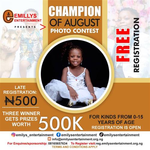 Vote OLANIYAN	OBALOLUWA DARASIMI in CHAMPION OF AUGUST 2022 Voting Contest @ Fetem.com.ng