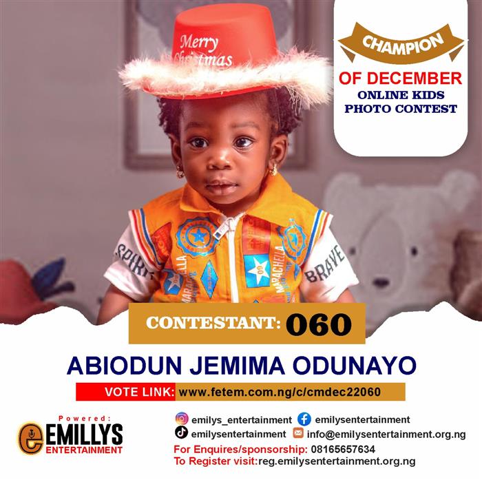 Vote Abiodun	Jemima Odunayo in Champion of the month December Voting Contest @ Fetem.com.ng