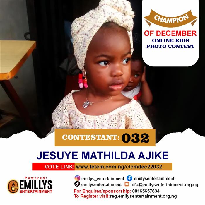 Vote Jesuye	Mathilda Ajike in Champion of the month December Voting Contest @ Fetem.com.ng