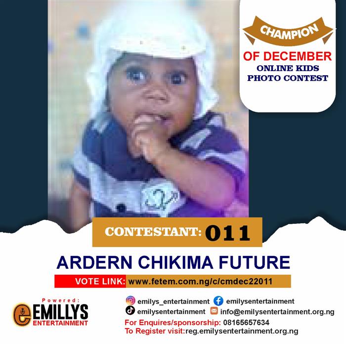 Vote Ardern	Chikima Future in Champion of the month December Voting Contest @ Fetem.com.ng