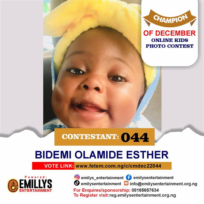 Vote Bidemi Olamide	Esther in Champion of the month December Voting Contest @ Fetem.com.ng