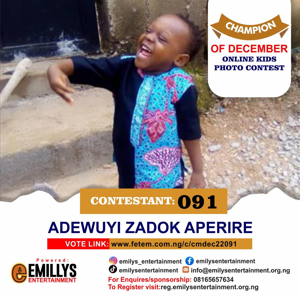 Vote Adewuyi	Zadok Aperire in Champion of the month December Voting Contest @ Fetem.com.ng