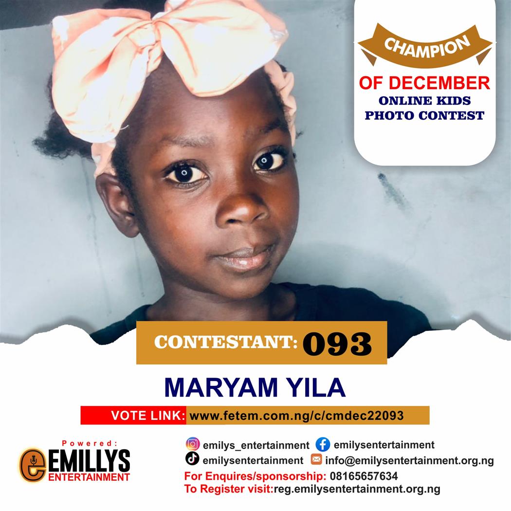 Vote Maryam Yila in Champion of the month December Voting Contest @ Fetem.com.ng