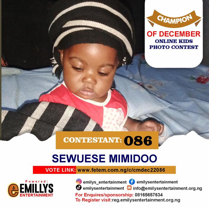 Vote Sewuese Mimidoo in Champion of the month December Voting Contest @ Fetem.com.ng