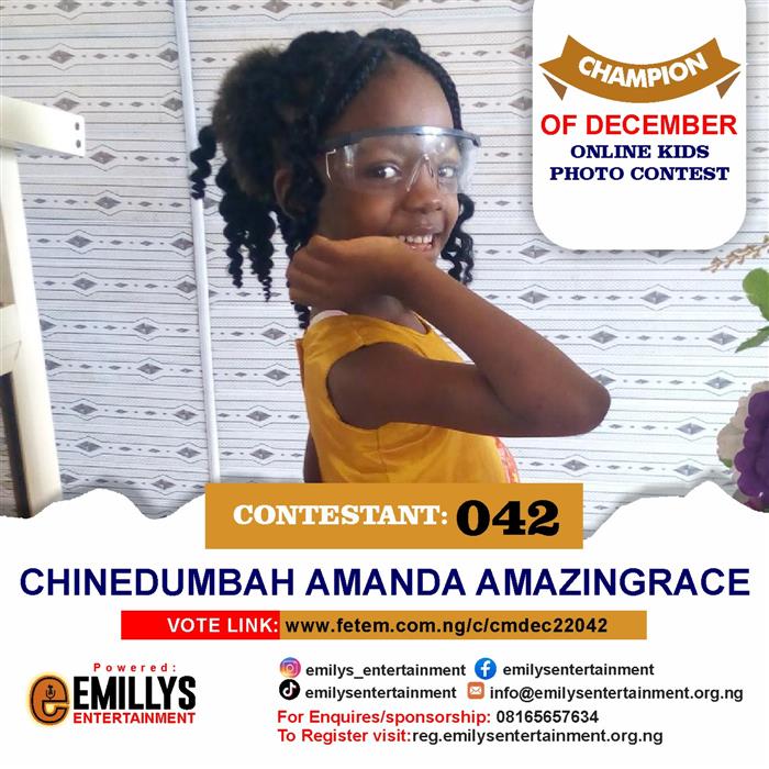 Vote Chinedumbah	Amanda Amazingrace in Champion of the month December Voting Contest @ Fetem.com.ng