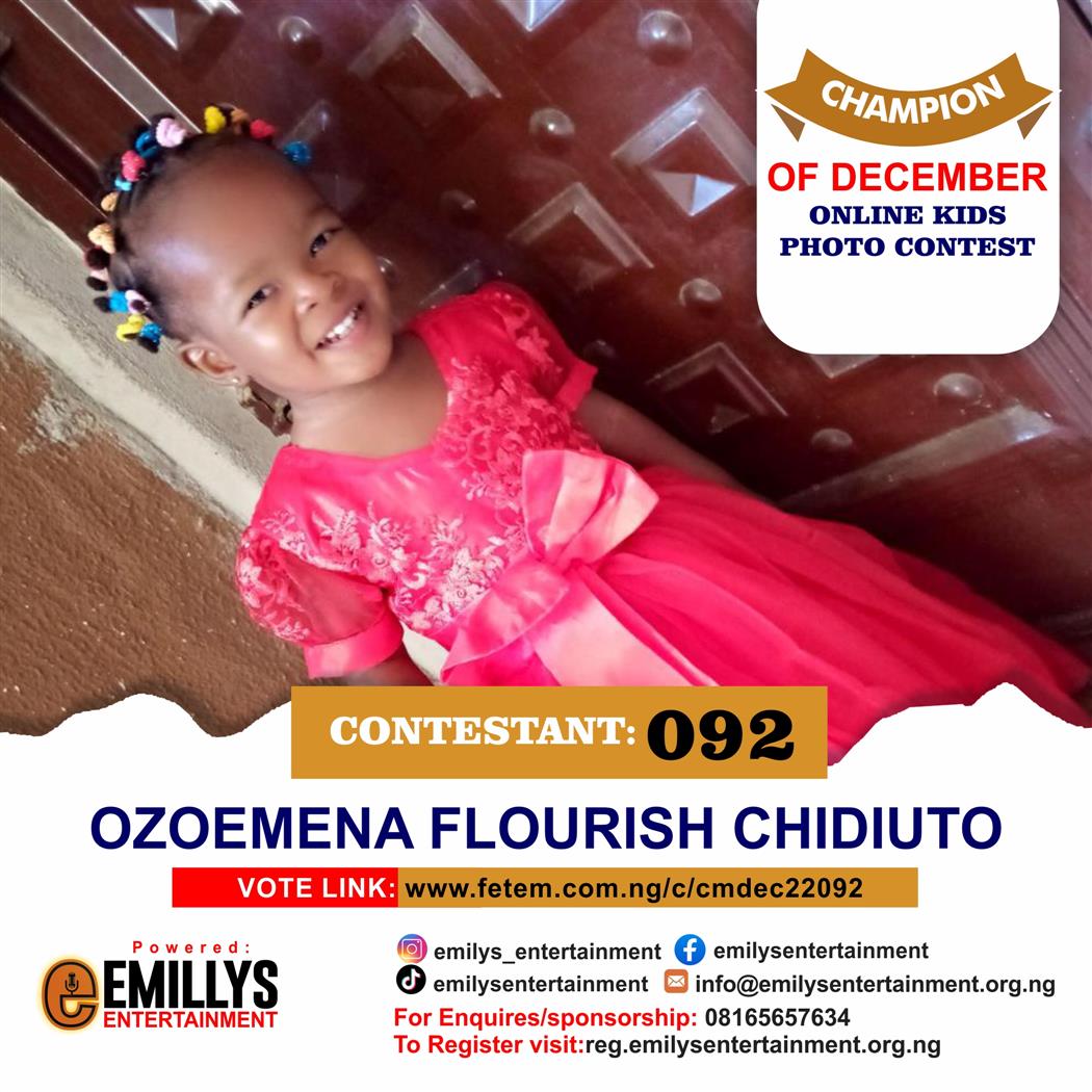 Vote Ozoemena	Flourish Chidiuto in Champion of the month December Voting Contest @ Fetem.com.ng