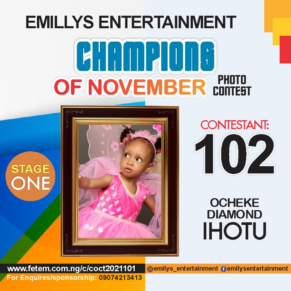 Vote OCHEKE	DIAMOND IHOTU in CHAMPION OF NOVEMBER Voting Contest @ Fetem.com.ng