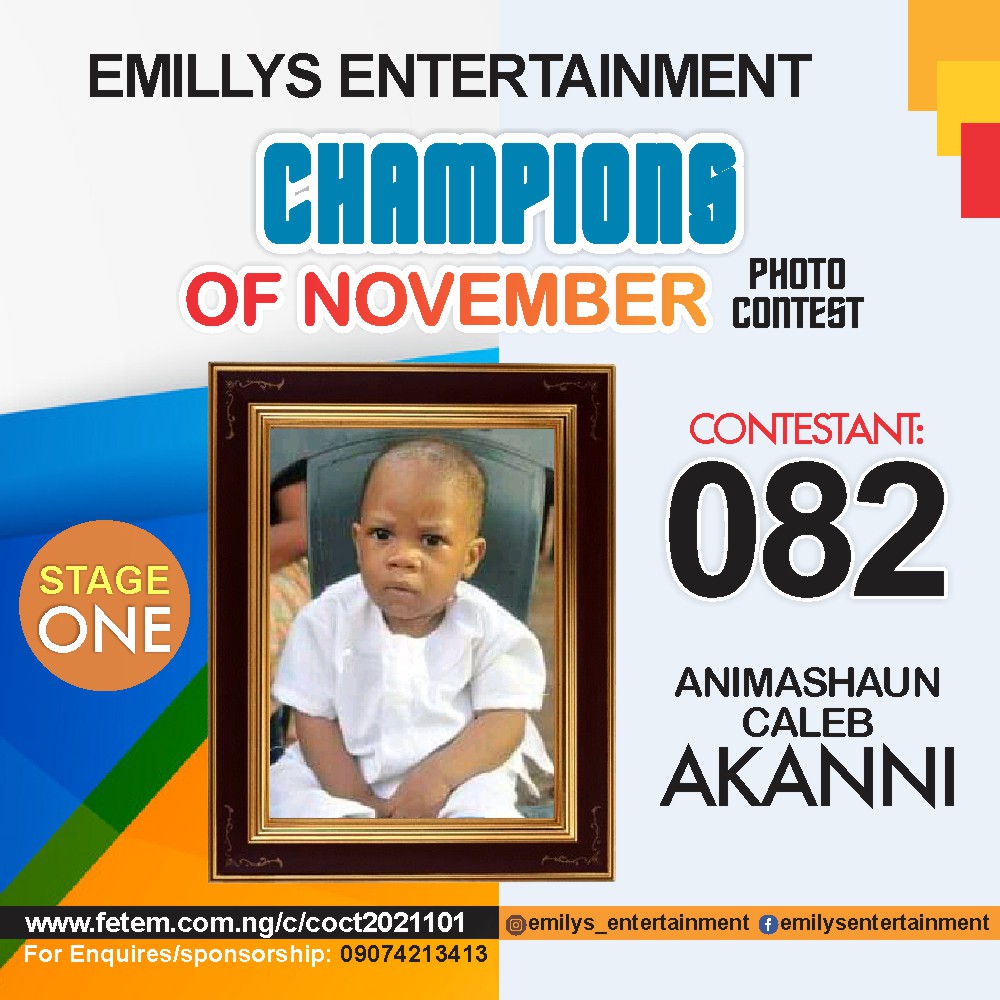 Vote ANIMASHAUN	CALEB AKANNI in CHAMPION OF NOVEMBER Voting Contest @ Fetem.com.ng