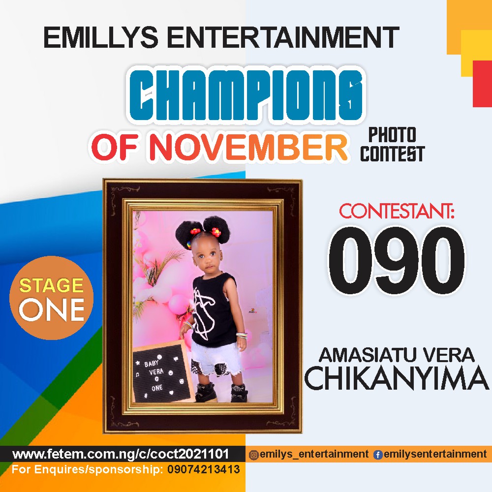 Vote AMASIATU	VERA CHIKANYIMA in CHAMPION OF NOVEMBER Voting Contest @ Fetem.com.ng