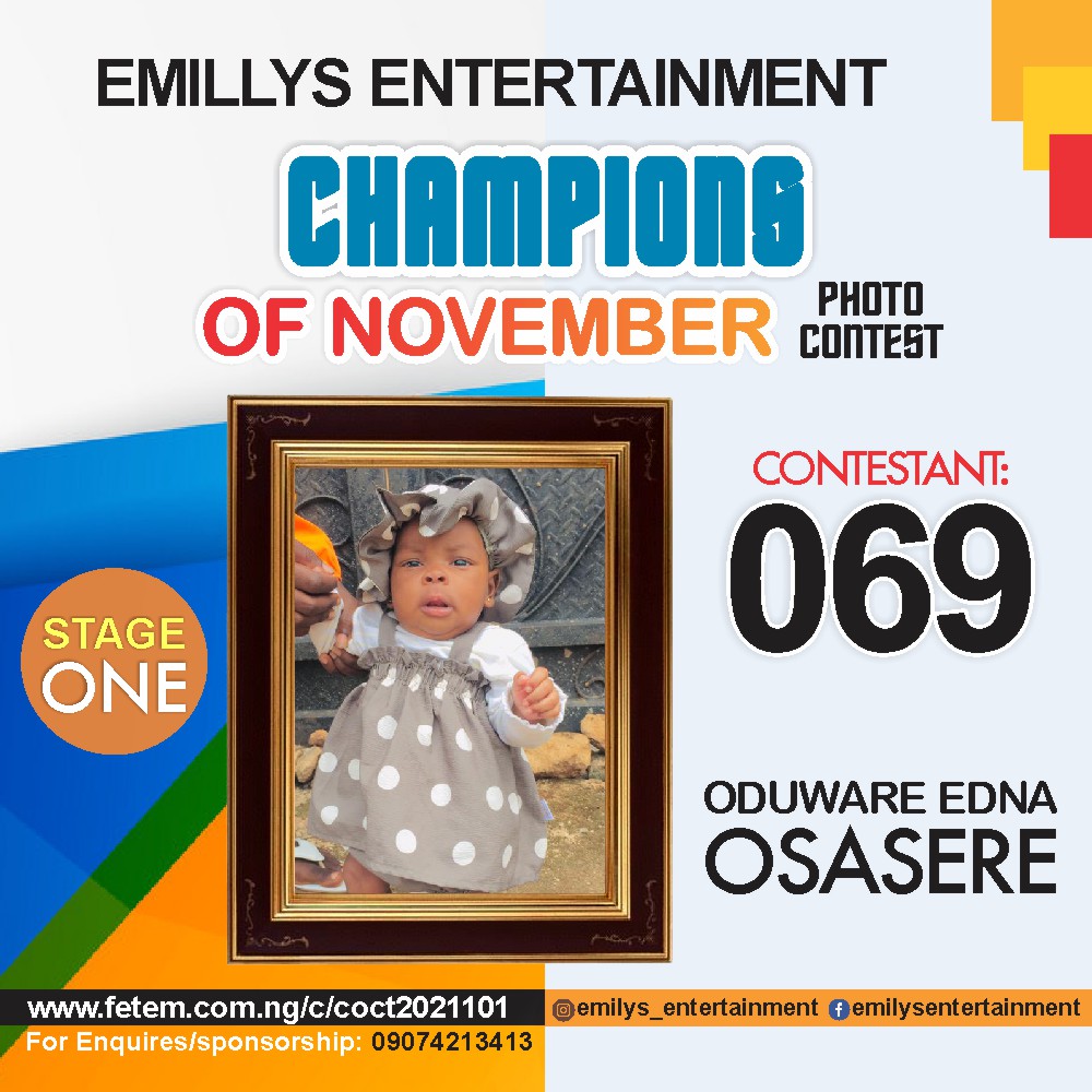 Vote ODUWARE	EDNA OSASERE in CHAMPION OF NOVEMBER Voting Contest @ Fetem.com.ng