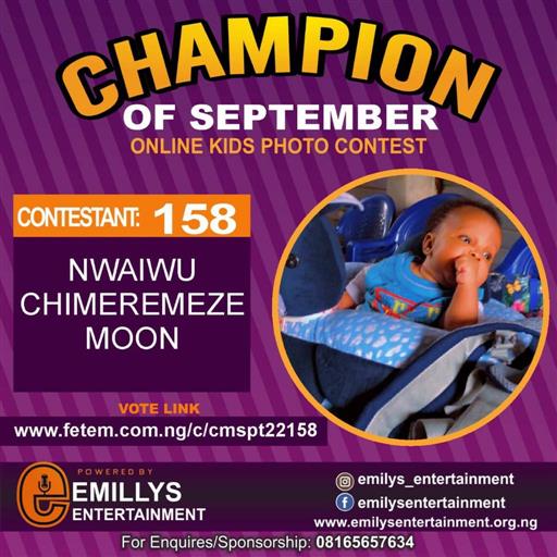 Vote NWAIWU	CHIMEREMEZE MOON in CHAMPION OF THE MONTH SEPTEMBER Voting Contest @ Fetem.com.ng