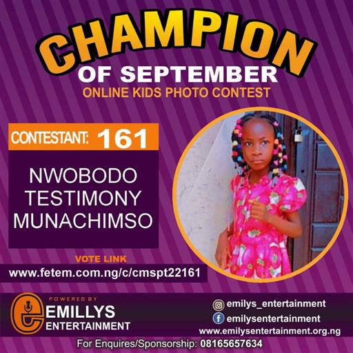 Vote NWOBODO	TESTIMONY MUNACHIMSO in CHAMPION OF THE MONTH SEPTEMBER Voting Contest @ Fetem.com.ng