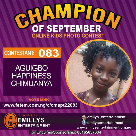 Vote IBRAHIM	ROY'HAN ADINOYI in CHAMPION OF THE MONTH SEPTEMBER Voting Contest @ Fetem.com.ng