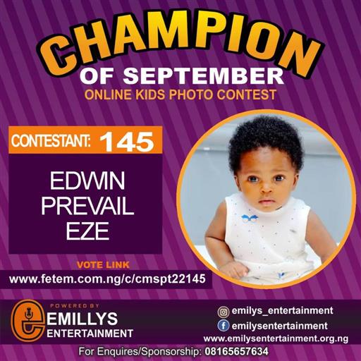 Vote EDWIN	PREVAIL	PREVAIL EDWIN EZE in CHAMPION OF THE MONTH SEPTEMBER Voting Contest @ Fetem.com.ng