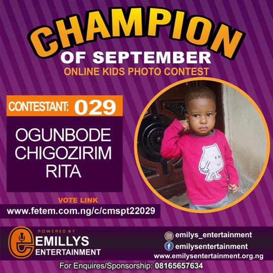 Vote OGUNBODE	MAHMUD ABOLARINWA in CHAMPION OF THE MONTH SEPTEMBER Voting Contest @ Fetem.com.ng