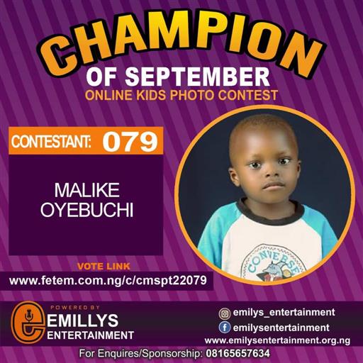 Vote CHIBUIKE	VICTORY CHIKANYIMA in CHAMPION OF THE MONTH SEPTEMBER Voting Contest @ Fetem.com.ng