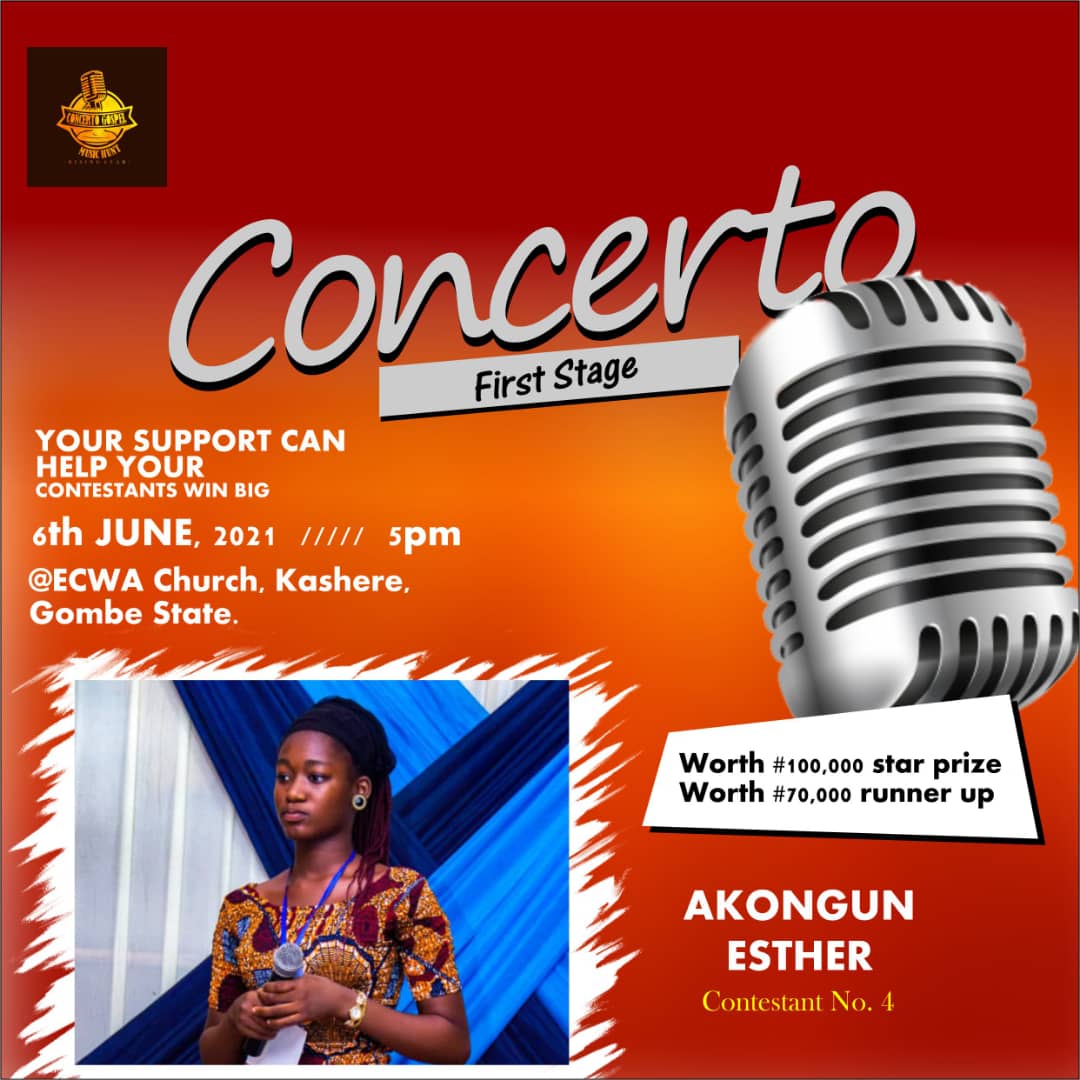 Vote Akogun Esther in CONCERTO Gospel Talent Hunt Voting Contest @ Fetem.com.ng