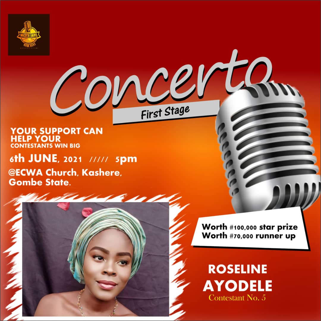 Vote Roseline Ayodele Joy in CONCERTO Gospel Talent Hunt Voting Contest @ Fetem.com.ng