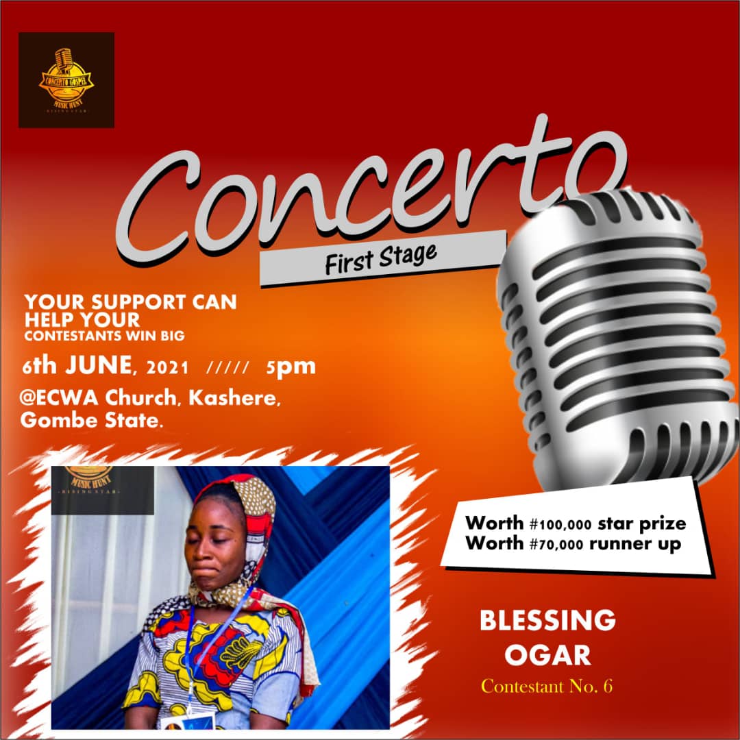 Vote Blessing Akpana Ogar in CONCERTO Gospel Talent Hunt Voting Contest @ Fetem.com.ng